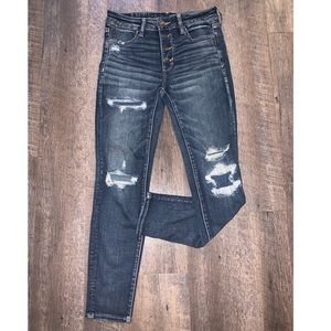 American Eagle Next Level Stretch Ripped Jeans